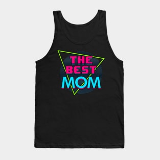 80's Retro Best Mom Slogan Gift For Mother's Day Tank Top